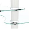 Modern Oval Glass Top Coffee Table with Oak Legs - 35.43x19.69x17.72in - Load Capacity 220lbs - 4 of 4