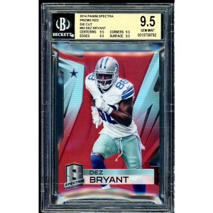 Dez Bryant 2014 Panini Spectra Prizms Red Die Cut #82 (serial 2/5) BGS 9.5 - 1 of 2