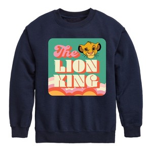 Boys' - Disney - Retro Styled Graphic Long Sleeve Fleece Sweatshirt - 1 of 4