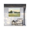 Cottage Garden West of The Wind Morning Farm Green, Blue, Grey 40 x 30 Inch Waterproof Gallery Wrapped Canvas, Outdoor Garden, Yard, Patio All Weather - 2 of 2