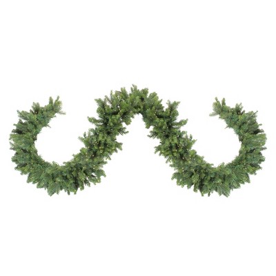 Northlight 9' x 9" Prelit LED Oregon Noble Fir Artificial Christmas Garland - Warm White Lights