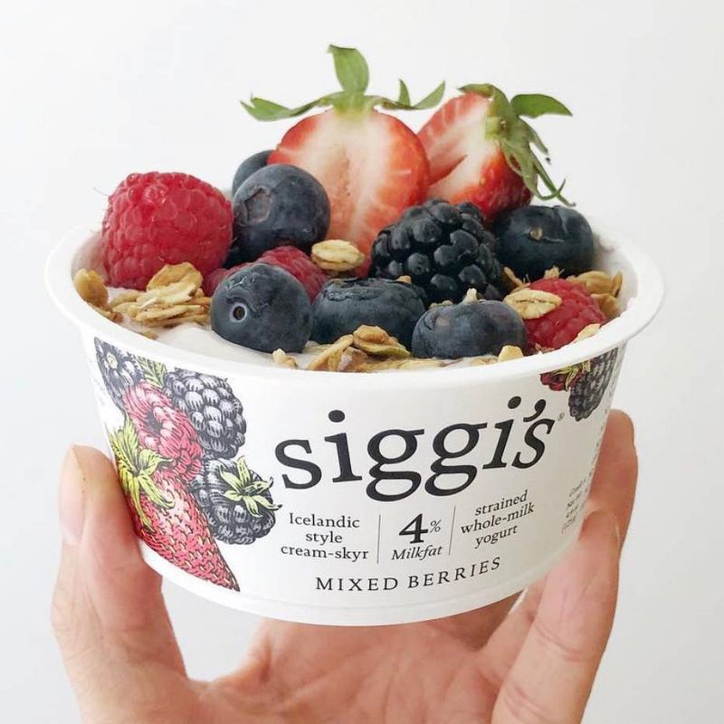 Siggi&#39;s 4% Whole Milk Mixed Berries Icelandic-Style Skyr Yogurt - 4.4oz, 3 of 9