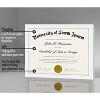 Americanflat 8.5x11 Diploma Frame with Shatter-Resistant Glass - Document Frame with Engineered Wood - Legacy Collection - Dark Oak - 4 of 4