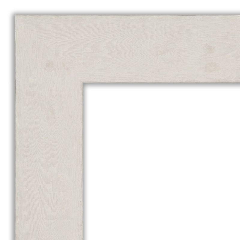 42&#34; x 30&#34; Non-Beveled Rustic Plank White Bathroom Wall Mirror - Amanti Art, 4 of 11