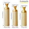 GDFStudio Gara Glam 3 Piece Golden Decorative Vases - 3 of 4