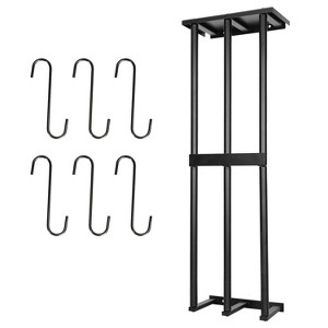 NewHome
"Wall Mounted Towel Rack for Rolled Towels, Bathroom Towel Holder, Organizer Shelf for Towels" Black - 1 of 4