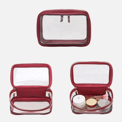 MKF Collection Laura Women's Cosmetic Punch 10 Pcs Sets, Small Travel Makeup Bag by Mia k - Navy — фото 6