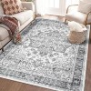 Large Washable Boho Vintage Area Rug Non-Slip Low Pile Machine Washable Carpet for Living Room, Bedroom, Office, Dining Room Kitchen - 3 of 4