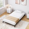 Bed Frame No Box Spring Needed, Heavy Duty Metal Platform Bed Frame for Bedroom Easy Assembly, Noise Free, Black - 3 of 4