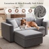 Buenhomino Modern DIY Sectional Sofa, Modular Sectional Couches for Living Room，Light Gray Velvet - 4 of 4
