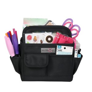 Everything Mary Collapsible Desktop Craft Caddy, Black - 1 of 4