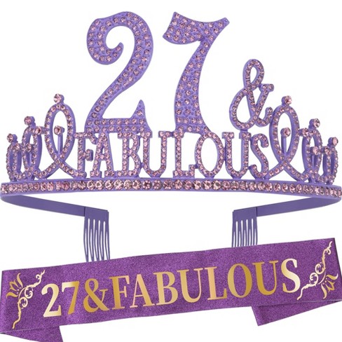 Ebe Emmasbyemma 27th Birthday Sash And Tiara For Women - Fabulous Set ...