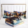 Horse Comforter Bedding Set Wild Animal Horse Theme Print Bedding Set for Kids Teen Girls Boys Room Decor, Queen Bedding Set with 2 Pillowcases - 4 of 4
