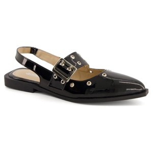 Andrea Slingback Flats Wide Buckle 85553 - 1 of 4