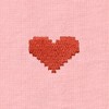 Dalix Pixel Heart Embroidered Lightweight Relaxed Jersey Tee Summer Cute Love Womens - 2 of 4