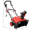SEVOBAL Snow Blowers Heavy Duty Snow Thrower with Extended Throwing Distance for Winter Maintenance Use, Red, 20"*46"*38" - 4 of 4