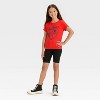 Girls' Hello Kitty & Friends 'Go Team' Short Sleeve T-Shirt - Orange - 4 of 4