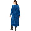 Woman Within Plus Size 21-Button Velour Dress - 3 of 4