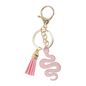 Unique Bargains Glitters Snake Tassel Handbag Charm 1 Pc - 1 of 4