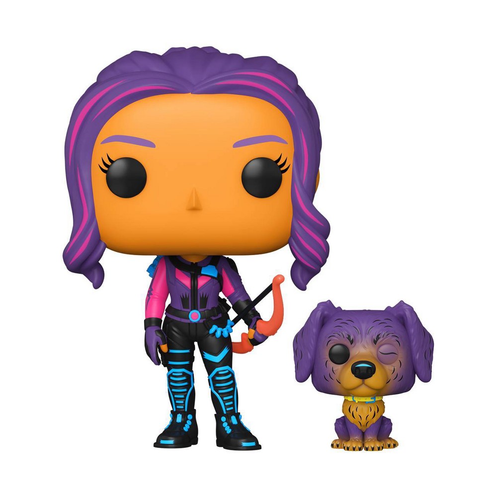 Funko POP! TV: Hawkeye - Kate Bishop & Lucky #1212 Blacklight Exclusive