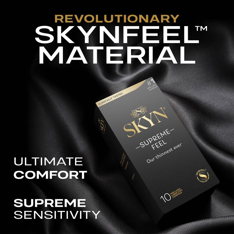 SKYN Supreme Non-Latex Lubricated Condoms - 30ct, 3 of 13