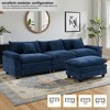 EHMKNP 112" L-Shaped Modular Sectional Sofa – Comfy Cloud Couch with Movable Ottoman, Deep Seat Cushions for Living Room - 2 of 4