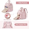 Large Makeup Backpack with 3 Clear Makeup Bags, Double Layers Professional Makeup Travel Case with Brushes Storage Section - 4 of 4