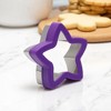 Unique Bargains Biscuit Cutter Large Star Trio Cookie Cutter Hand Washable Stainless Steel Plastic 3.9"x4.1"1.6" 1Pcs - 2 of 4