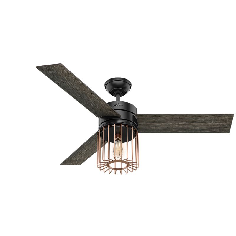 52" Ronan Ceiling Fan with Light with Handheld Remote - Hunter Fan, 3 of 13