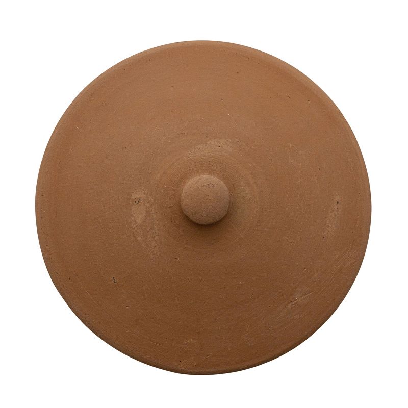 Natural Terracotta Serving Pot with Lid by Foreside Home & Garden, 5 of 8