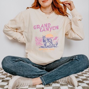 Simply Sage Market Grand Canyon National Park Cougar Garment Dyed Long Sleeve - 1 of 4