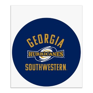 Georgia Southwestern State University Hurricanes Logo Automotive Car Window Locker Circle Bumper Sticker - 1 of 4