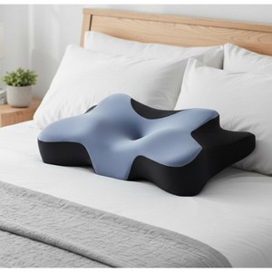 LISM Cervical Contour Neck Pillow for Pain Relief,Ergonomic Bed Pillows for Side Back Stomach Sleepers - 1 of 4