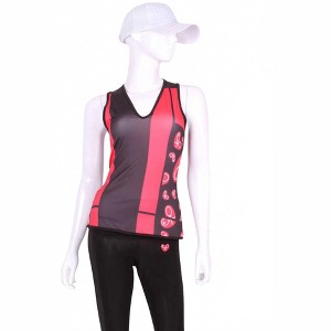 Women's Wo's Vee Straight Tank - Love Love Tennis - 1 of 2