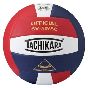 Tachikara SWN Indoor Sensi Tec Composite Competition Volleyball - Scarlet/White/Navy - 1 of 1