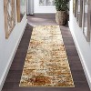 Non-Slip Machine Washable Low Pile Area Rug - Soft Modern Abstract Design for Living Room, Bedroom, Dining Room, Office & Nursery - 2 of 4