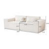 WJShome Modular Sectional Sofa Couch,82.62" Cloud Sofa,Minimalist LoveSofa Wide Deep Seat Convertible Couches for Living Room, Office - 3 of 4