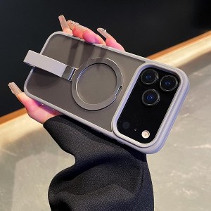 HTUTWOO for iPhone 17/17 Air/17 Pro/17 Pro Max Magnetic Case, Compatible with Magsafe, Translucent Matte Shockproof Kickstand Phone Protective Cover - 1 of 4