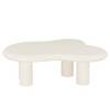 HTUTWOO 39.4" Cloud Coffee Table Cute Cream Coffee Table with 4 Solid Legs Easy Match for Living Room, Bedroom, Balcony, Patio - 4 of 4