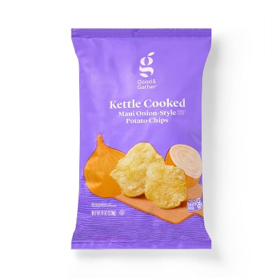 Maui Onion Kettle Cooked Potato Chips - 8oz - Good & Gather™