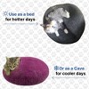 Yeti Pet Cave Pet Bed for Cats and Small Dogs, 100% New Zealand Wool, Gray - 3 of 3