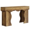 Resenkos Wooden Console Table, Entryway Table, Minimalist Sofa Table for Living Room, Brown - 2 of 4