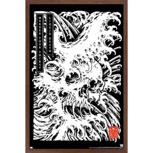 Trends International Liquid Death - Death Wave Framed Wall Poster Prints - 1 of 4