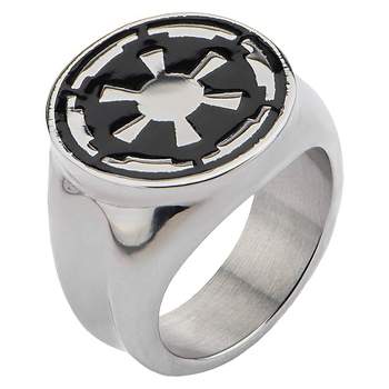Men's Star Wars Stainless Steel Galactic Empire Symbol Ring