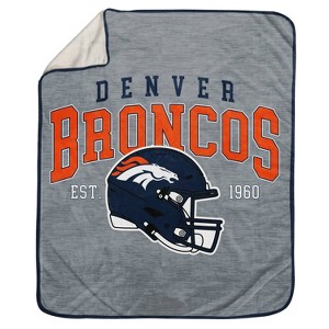 NFL Denver Broncos Vintage Arch Sweatshirt Blanket - 1 of 2