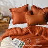 BAGOKIE 2/3 Pieces Seersucker Ruffle Bed in a Bag Comforter Set - 3 of 4