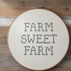 Rustic Hoop Wall Decor Farm Sweet Farm – Set of 2 by Manual Woodworkers and Weavers - 3 of 3
