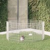 vidaXL 10-Panel Rabbit Cage 54x80 cm Galvanised Iron - 2 of 4