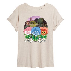 Women's - Disney - Alice In Wonderland Oversized Graphic T-Shirt - 1 of 4