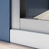 NicBex Shower Door 44-48"W x 72"H Adjustable Semi Frameless Double Sliding Glass Tub Door with 1/4" (6mm) Clear Tempered Glass - 3 of 4